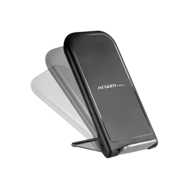 ARGOM KINETIC S2 - SOPORTE Y CARGADOR RÁPIDO INALÁMBRICO CON CERTIFICACIÓN QI DE 15W-1