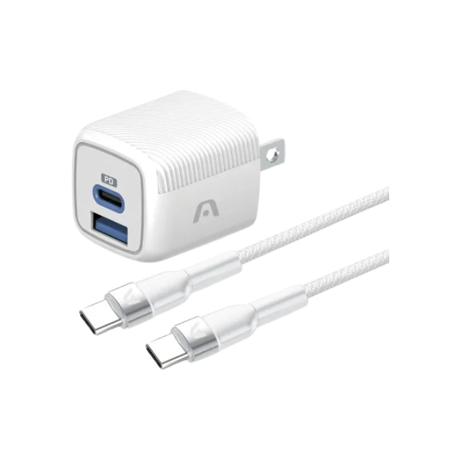 PACK CARGADOR VOLTA P40 + CABLE USB-C A USB-C 1.8 MT/ 6FT BLANCO