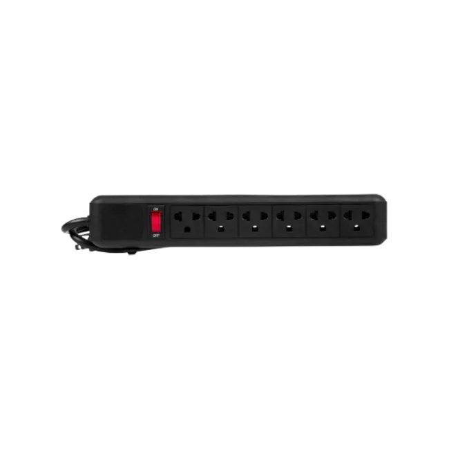 Regleta Argom ARG-AC-0252BK 6 Tomas 110V Color Negro-1