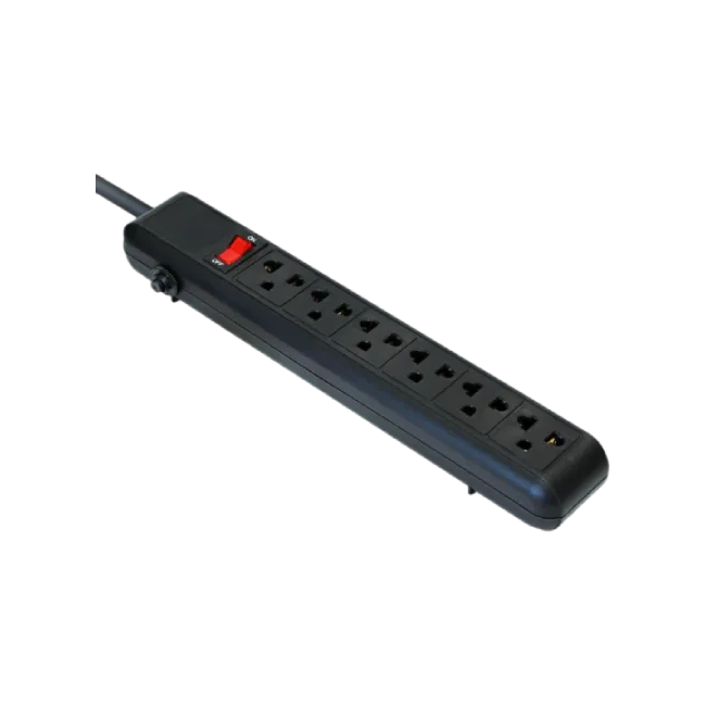 POWER STRIP ARGOM 6-OUTLETS 110V BLACK-2