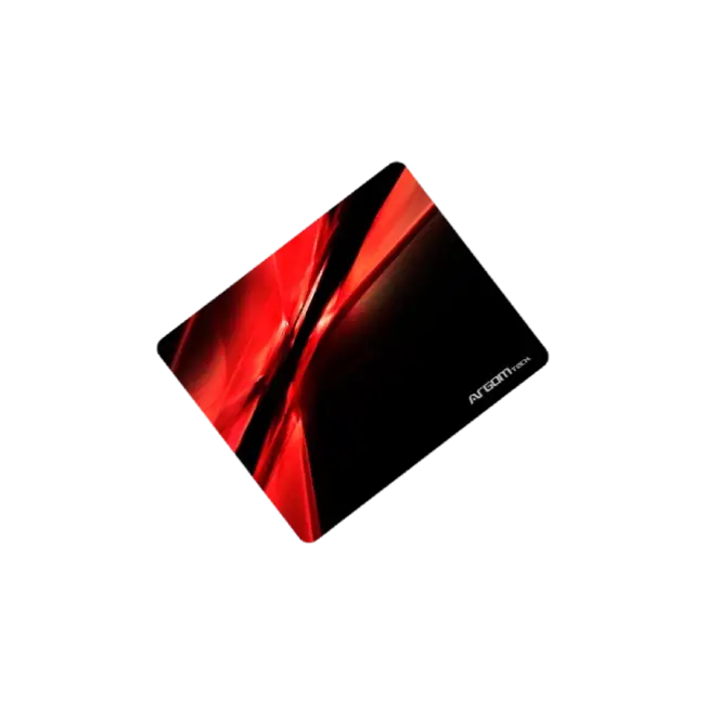 Mouse Pad Argom ARG-AC-1235RD Galaxia Con Base de Goma Antideslizante Color Negro con Rojo-4