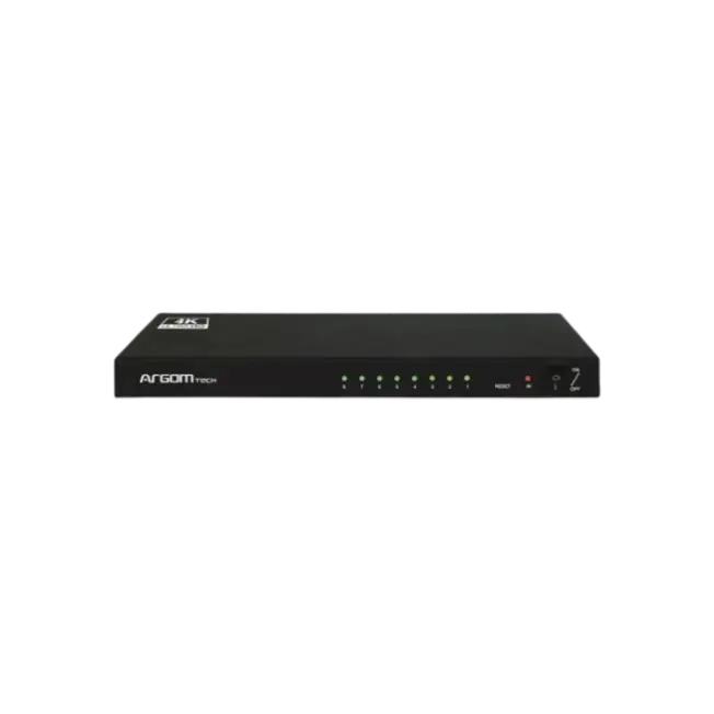 Splitter Argom ARG-AV-5118 1 Entrada 8 Salidas 4K Ultra HD 225MHz-1