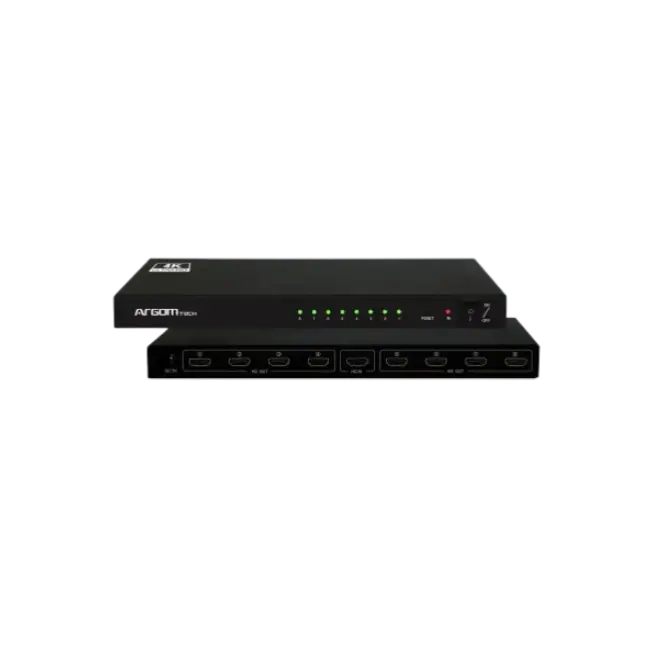 Splitter Argom ARG-AV-5118 1 Entrada 8 Salidas 4K Ultra HD 225MHz-4