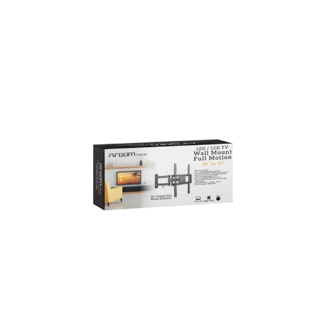 Bracket (Base) Para TV Argom ARG-BR-1546 32" - 55" Brazo de Movimiento Completo 400 X 400