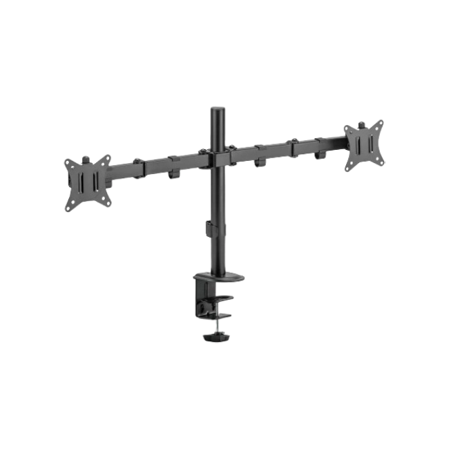Bracket (Base) Argom ARG-BR-1603 Para Doble Monitor Con Movimiento de  32" y Abrazadera-4