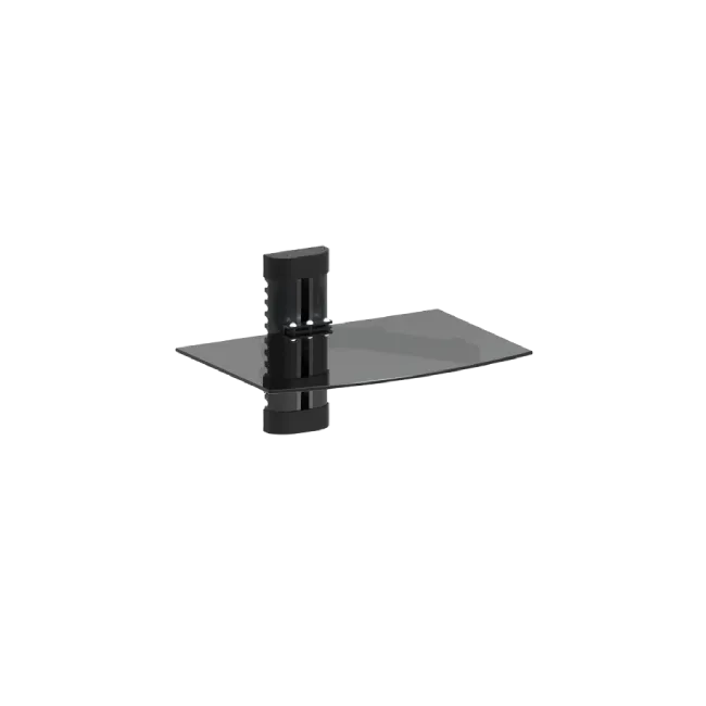 Base Para TV Argom ARG-BR-8221 Con Estante de Vidrio Templado Maximo 17.6 Libras