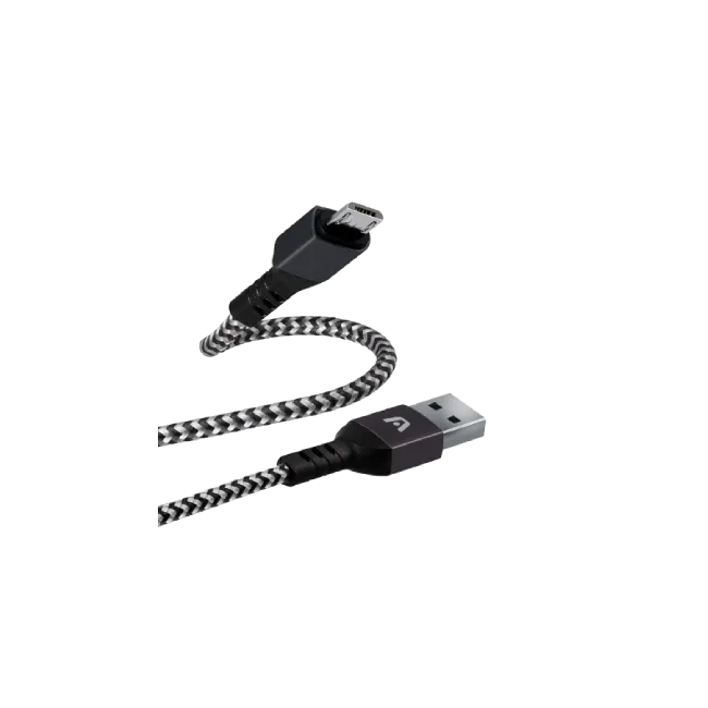 Cable Argom ARG-CB-0021BK Dura Form Micro USB a USB 2.0 Nylon Trenzado 1.8mts Color Azul