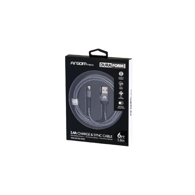 Lightning to USB 2.0 -Nylon Braided -Metal Black-4