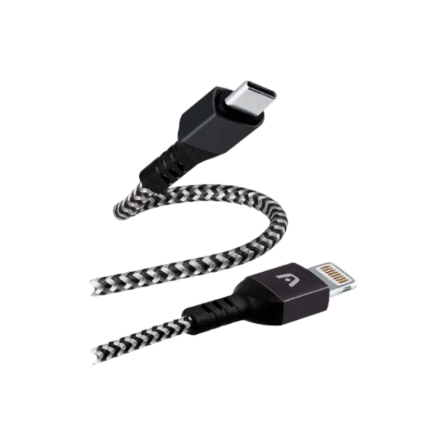 CABLE DE CARGA RÁPIDA DURA FORM TYPE-C A LIGHTNING 1.8M / 6FT-5