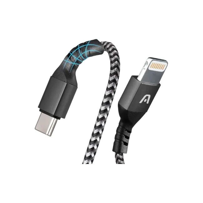 CABLE DE CARGA RÁPIDA DURA FORM TYPE-C A LIGHTNING 1.8M / 6FT-2