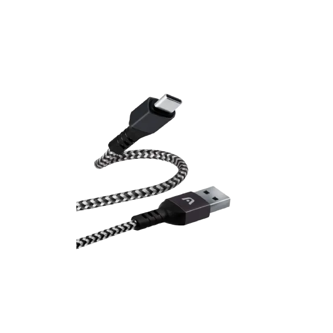 CABLE  TYPE-C TO USB 2.0 NYLON 1.8M BLACK-4