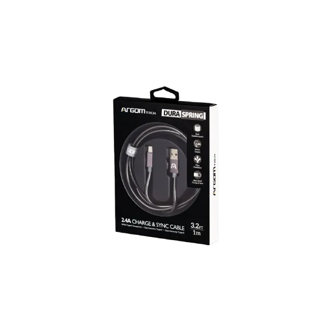 CABLE ARGOM DURA SPRING TYPE-C TO USB 2.0-4