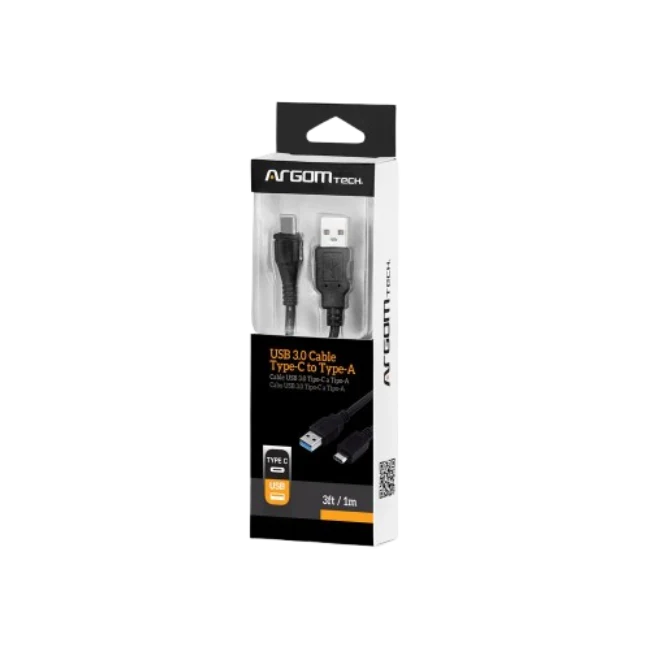 CABLE ARGOM USB 3.0 TYPE-A TO TYPE-C 3FT/1M ARG-CB-0041-4