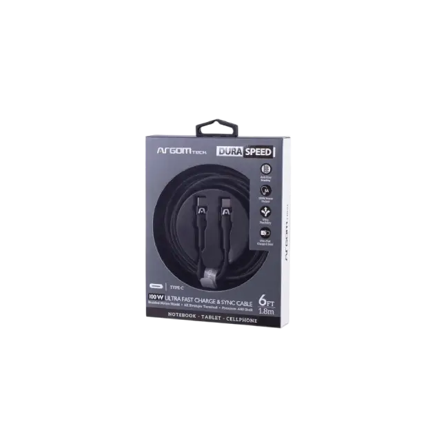CABLE TYPE-C TO TYPE-C 100W NYLON-3