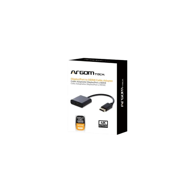 CABLE ADAPTER ARGOM DISPLAY PORT TO HDMI 6"/15CM ARG-CB-0059