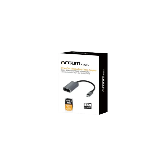 CABLE ADAPTER ARGOM TYPE-C TO DISPLAY PORT 6"/15CM ARG-CB-0061-4