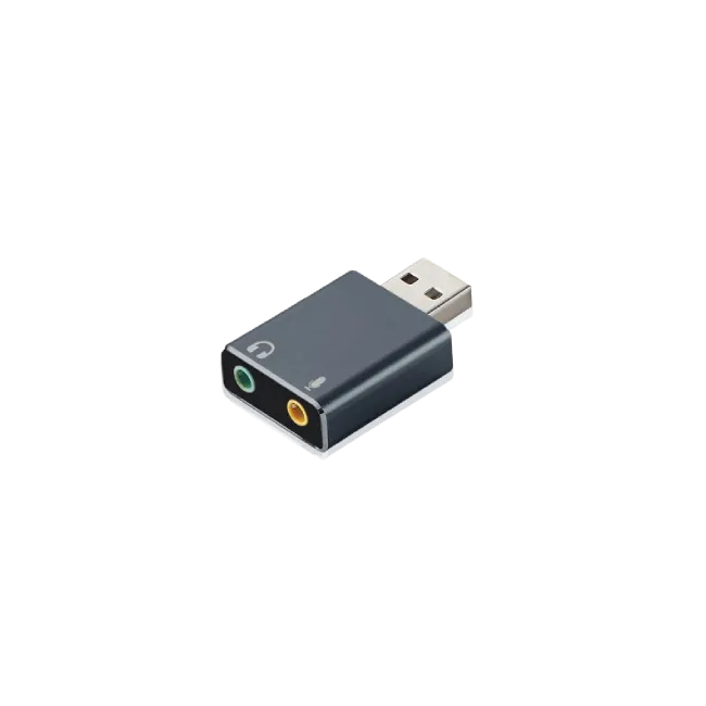Adaptador Argom USB a Stereo Output Y Mono Mic