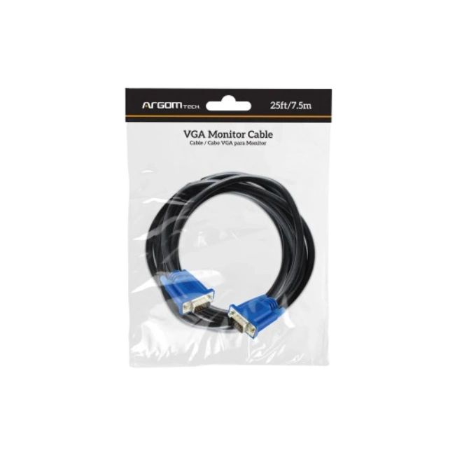 ARGOM - CABLE DE MONITOR VGA M/M 25FT / 7.5 MT-2