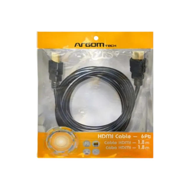 CABLE ARGOM HDMI MALE TO HDMI MALE 10FT/3M-6