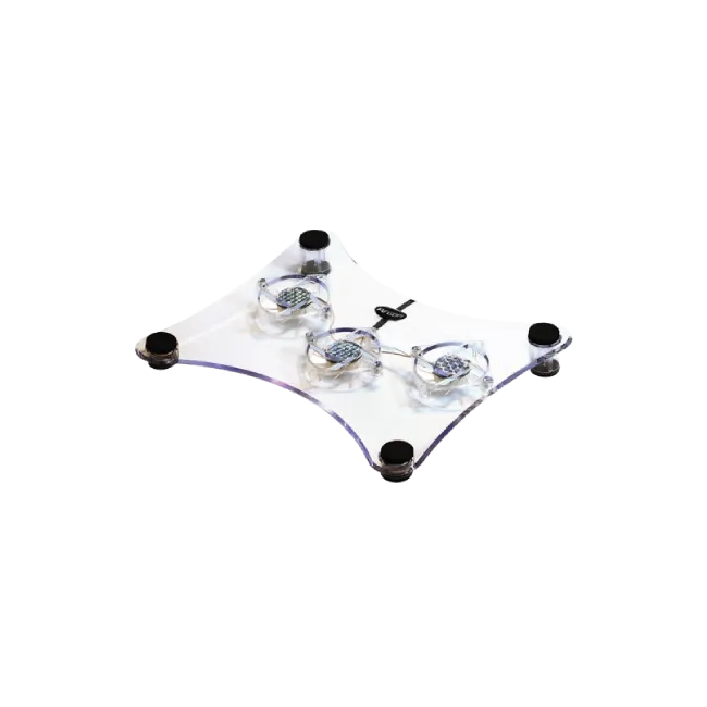 Base Argom ARG-CF-0639 de 3 Ventiladores Transparente-1