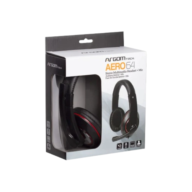 Audífono Aereo Estéreo 64 conector plug 3.5" con Micrófono y Control de Volumen-2