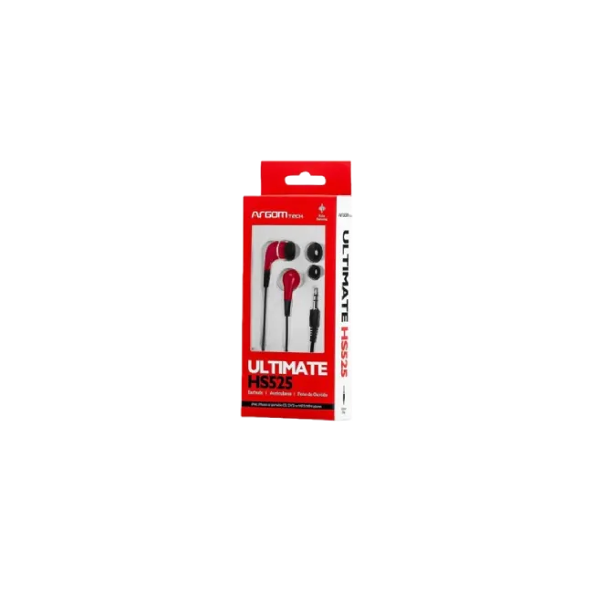 Auriculares Argom ARG-HS-0525R Con Reduccion de Ruido 525 Color Rojo