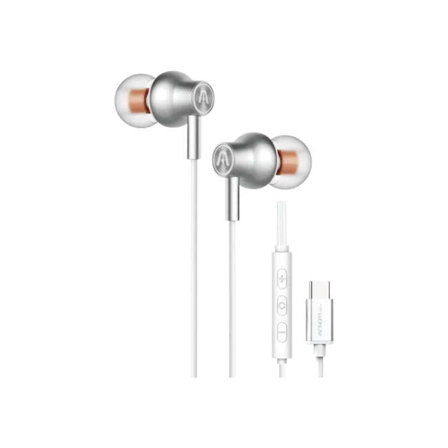 ARGOM ULTIMATE SOUND CORE - AUDIFONOS CON CABLE TIPO C COLOR BLANCO