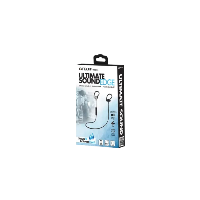 Audífono BT Ultimate Sound EDGE Resistente al Sudor- Negro-4