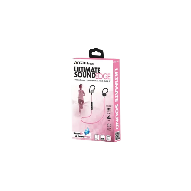Audífono BT Ultimate Sound EDGE Resistente al Sudor - Rosado-1