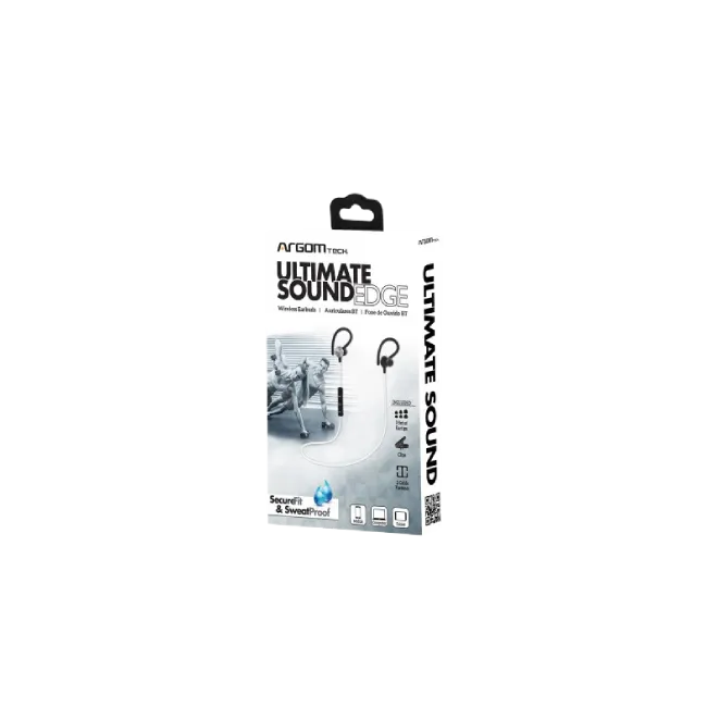 Audifonos Inalambricos ARG-HS-2050WT Ultimate Sound Edge Resistentes al Sudor Color Blanco-4