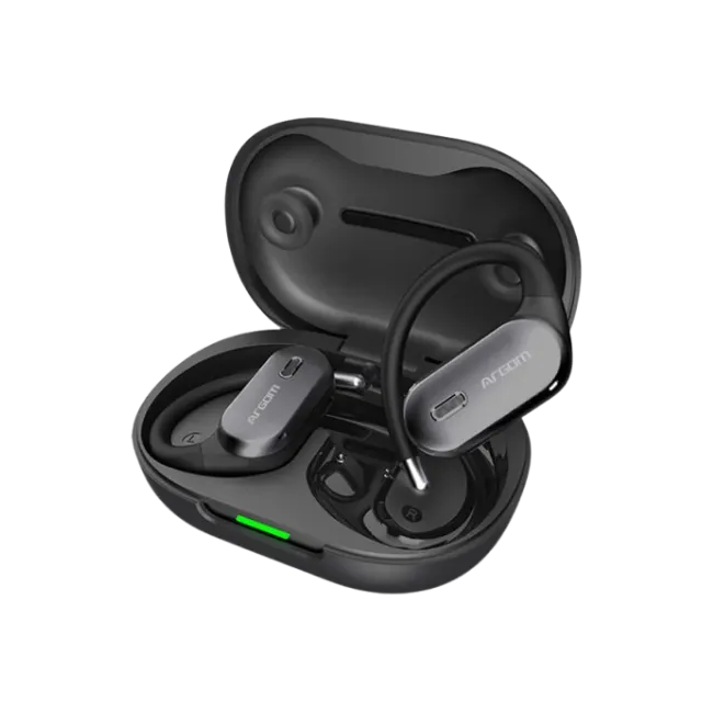ARGOM SKEIPODS E90 - AUDIFONOS CON IA ENC, DISEÑO OPEN-EAR COLOR NEGRO-5