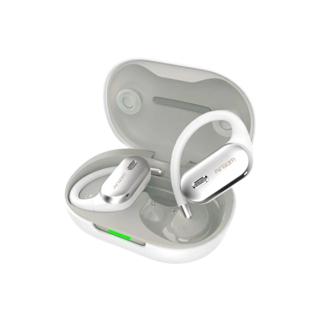 ARGOM SKEIPODS E90 - AUDIFONOS CON IA ENC, DISEÑO OPEN-EAR COLOR BLANCO-3