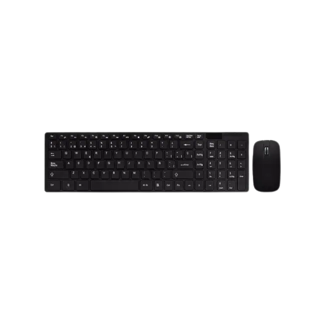Combo de Teclado y Mouse Argom ARG-KB-7436 Clasico Inalambrico en Español