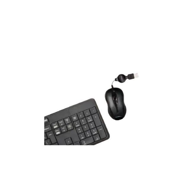 Ratón Óptico USB Retráctil 1000 DPI - Negro-2
