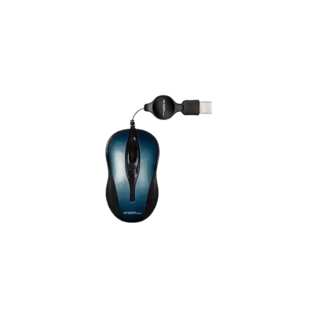Ratón Óptico USB Retráctil 1000 DPI - Azul-8