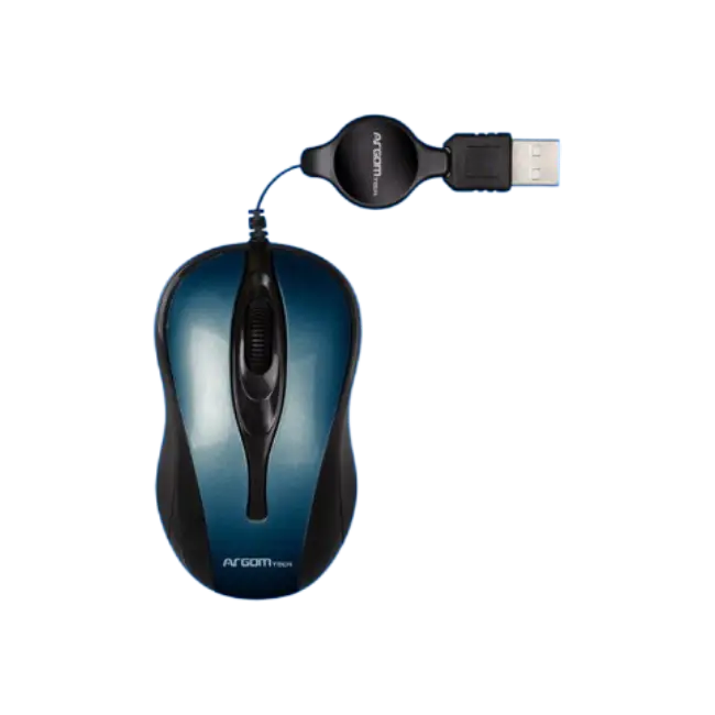 Mouse Argom ARG-MS-0008BL Optico UBS Retractil 1000 DPI Color Azul-17