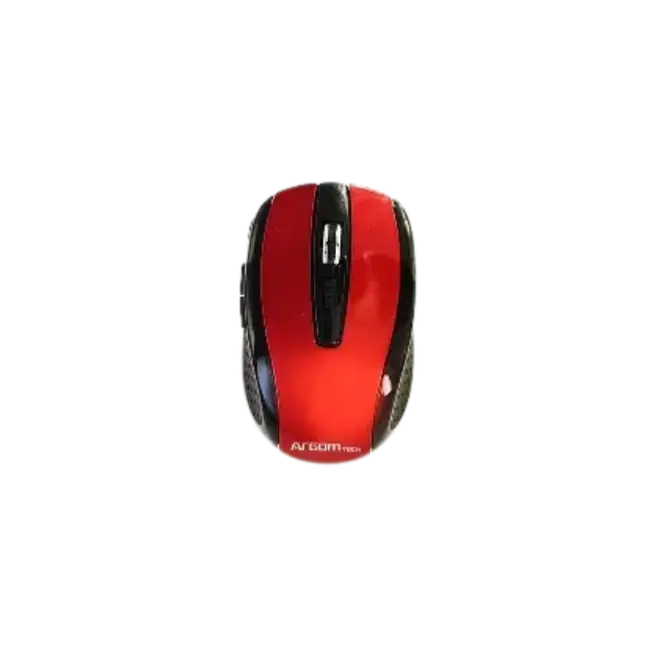 Mouse Argom ARG-MS-0032R Inalambrico 1600 DPI 2.4GHz 6 Botones Color Negro con Rojo-3