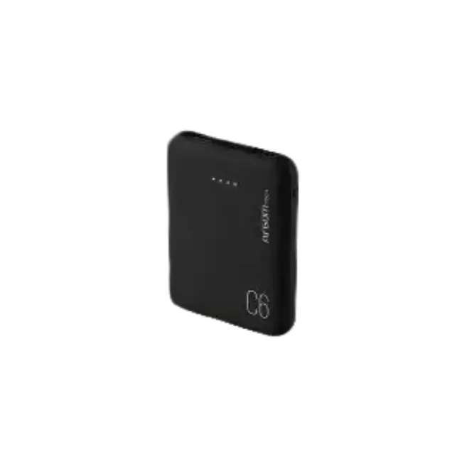 Cargador Portatil Argom ARG-PB-1136BK C6 6000MAH Color Negro
