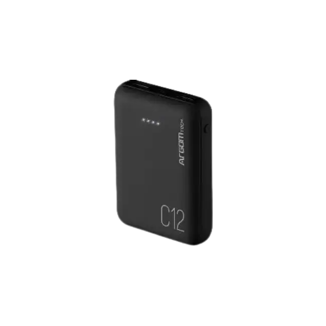 POWER BANK ARGOM C12 12000MAH BLACK