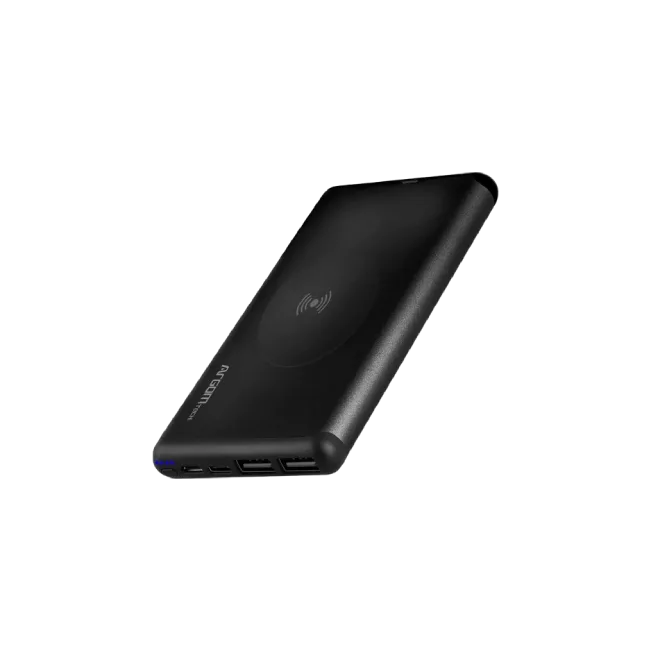 Cargador Portatil Argom ARG-PB-1155BK S12W Inalambrico 12000 MAH Color Negro-1