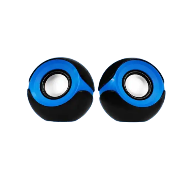 Bocinas Argom ARG-SP-1026 Orbit USB 2.0 Color Negro con Azul-3