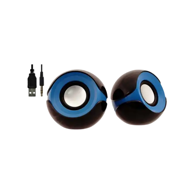 SPEAKERS ORBIT ARGOM USB  2.0 BLACK/BLUE-2