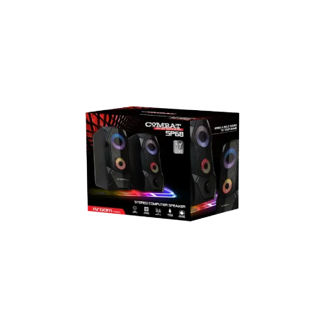 Bocinas Argom ARG-SP-1068BK Multimedia Combat Gaming S62 2.0CH-2