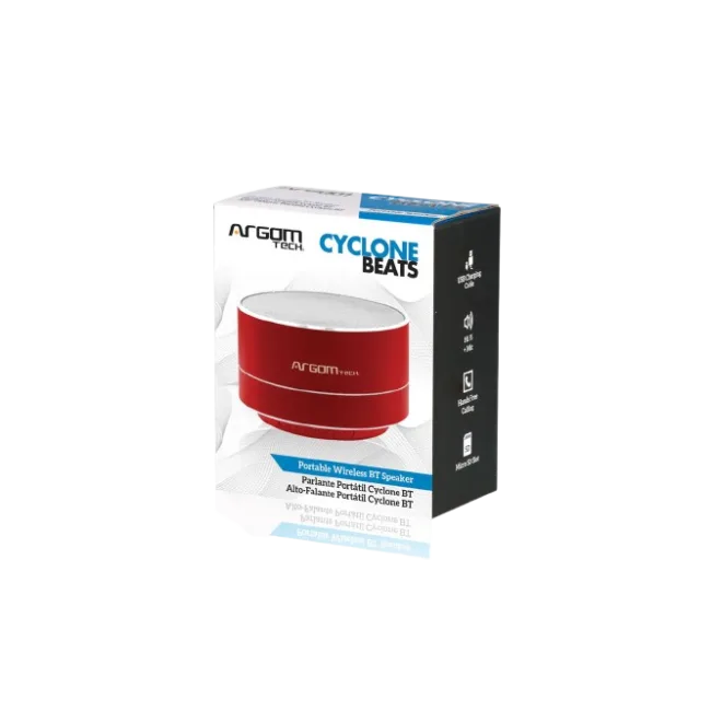 SPEAKERS CYCLONE ARGOM WIRELESS BT RED-2