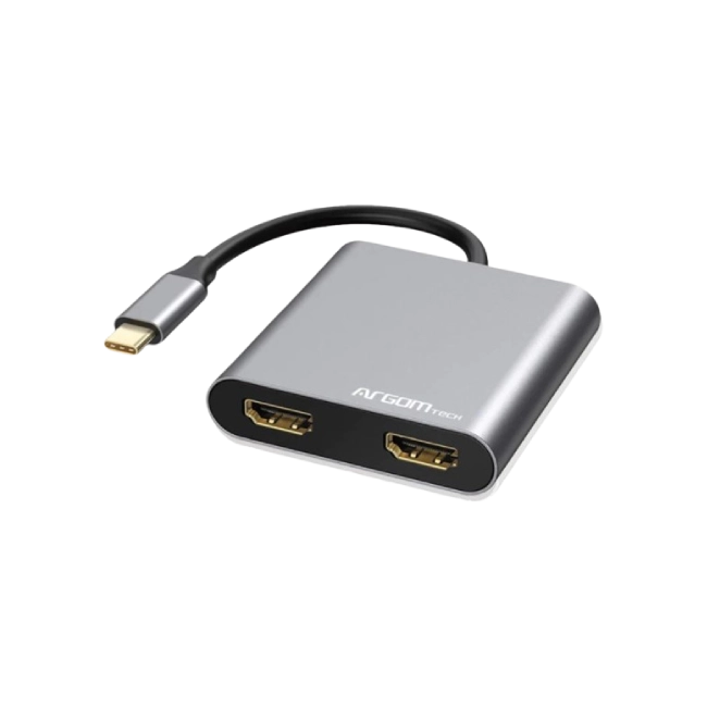 ADAPTADOR HDMI DUAL ONE AXESS 4 EN 1 CON USB 3.0 Y PASO PD DE 87 W-1