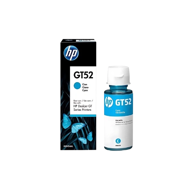 HP GT52 - 70 ml - cián - original - recarga de tinta - para HP 11X, 31X; Deskjet GT 58XX; Smart Tank 500, 51X, 530, 6001, 615, 70XX, 73XX, 76XX-4