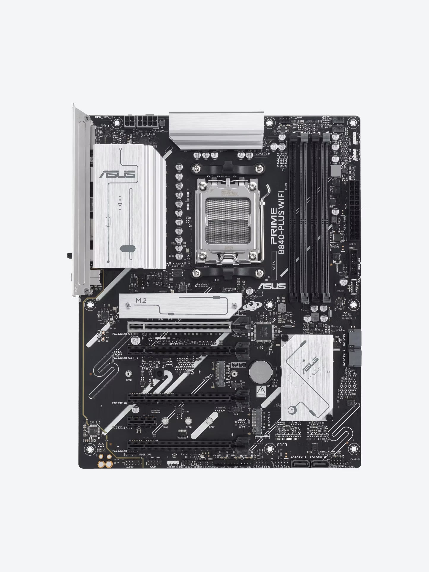 ASUS - PRIME B840-PLUS WIFI - Motherboard - ATX - Socket AM5 - AMD B840 - para Ryzen