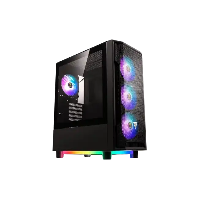 Case Gaming AT08 de Vidrio con 2 Fan 14CM-1