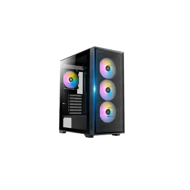 Case Gaming AT08 de Vidrio con 2 Fan 14CM