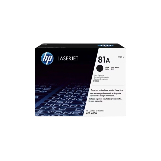 HP 81A - Negro - original - LaserJet - cartucho de tóner (CF281A) - para LaserJet Enterprise M632, MFP M630; LaserJet Enterprise Flow MFP M630; Officejet Pro 8730